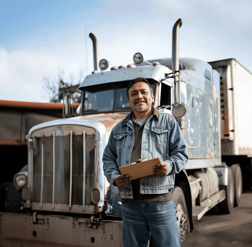 Professional Truck Driver on the Job