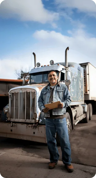 Dedicated Truck Driver Covered by Comprehensive Insurance