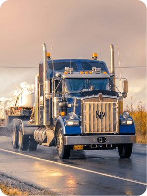 Semi-Truck on the Road with Trucking Insurance Coverage